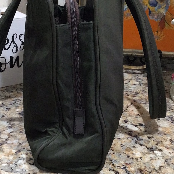 Prada Green Nylon Tote Handbag Bag - Picture 7 of 10